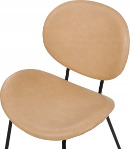 Beliani Zestaw 2 krzeseł do jadalni beżowy LUANA 7