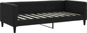 vidaXL vidaXL Sofa z funkcją spania, czarna, 90x190 cm, obita tkaniną 2