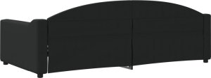 vidaXL vidaXL Sofa z funkcją spania, czarna, 100x200 cm, obita tkaniną 5