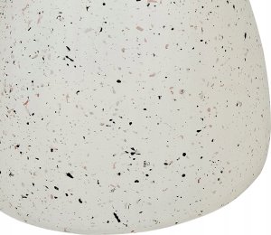 Beliani Stolik pomocniczy biały z efektem lastryko CAFFI 7