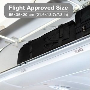 Plecak turystyczny Kono Czarny Plecak do Samolotu 55x40x23 LOT Ryanair WizzAir 40L Flex 4