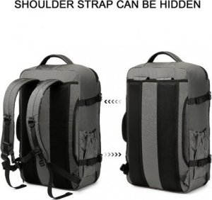 Plecak turystyczny Kono Szary Plecak LOT Ryanair WizzAir 55x40x23 do Samolotu 40L Flex 8