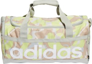Adidas Torba sportowa Linear Graphic Duffel S beżowo-brązowa (IJ5638) 1