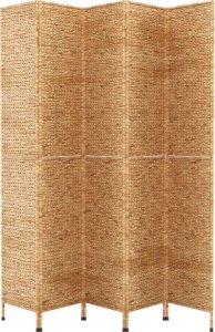 vidaXL vidaXL Parawan pokojowy, 5-panelowy, 205x180 cm, hiacynt wodny 4