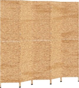 vidaXL vidaXL Parawan pokojowy, 5-panelowy, 205x180 cm, hiacynt wodny 6