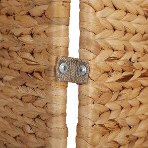vidaXL vidaXL Parawan pokojowy, 5-panelowy, 205x180 cm, hiacynt wodny 7