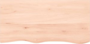 vidaXL vidaXL Blat stołu, 100x50x(2-6) cm, surowe lite drewno dębowe 3