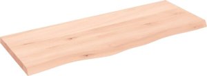 vidaXL vidaXL Blat stołu, 100x40x(2-4) cm, surowe lite drewno dębowe 2