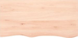 vidaXL vidaXL Blat stołu, 100x50x(2-4) cm, surowe lite drewno dębowe 3