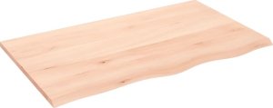 vidaXL vidaXL Blat do stołu, 100x60x2 cm, surowe drewno dębowe 2