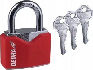 Dedra Kłódka romb żeliwna w osłonie 50mm 3