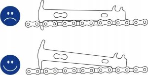 Verso Przyrząd Verso do sprawdzania zużycia łańcucha Uniwersalny 3