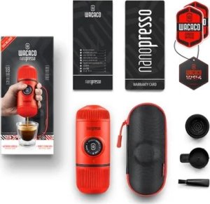 Kawiarka Wacaco Manual ground coffee machine with case WACACO NANOPRESSO LAVA RED 4
