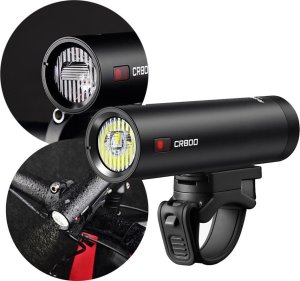 Ravemen Lampka przednia Ravemen CR800 czarna, 700 lumenów, pilot, USB 12