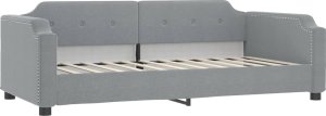 vidaXL vidaXL Sofa z materacem, jasnoszara, 90x190 cm, tkanina 3