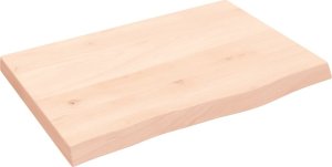 vidaXL vidaXL Blat stołu, 60x40x(2-4) cm, surowe lite drewno dębowe 2