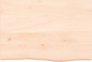 vidaXL vidaXL Blat stołu, 60x40x(2-4) cm, surowe lite drewno dębowe 3