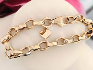 Lovrin Złota bransoletka 585 łańcuszkowa duże ogniwa 11,53g 4