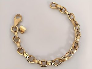 Lovrin Złota bransoletka 585 łańcuszkowa duże ogniwa 11,53g 5