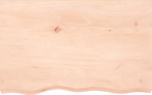 vidaXL vidaXL Blat stołu, 80x50x(2-6) cm, surowe lite drewno dębowe 3