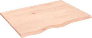vidaXL vidaXL Blat stołu, 80x60x2 cm, surowe drewno dębowe 2