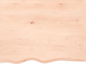 vidaXL vidaXL Blat stołu, 80x60x(2-4) cm, surowe lite drewno dębowe 3