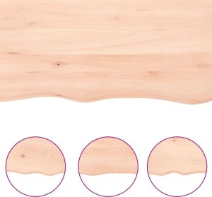 vidaXL vidaXL Blat stołu, 60x50x(2-6) cm, surowe lite drewno dębowe 5