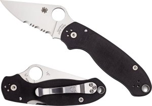 Spyderco Spyderco PARA 3 G-10 BLACK COMBO C223GPS 1