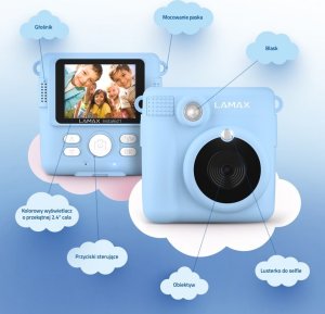 Aparat cyfrowy Lamax InstaKid1 niebieski 3