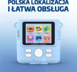 Aparat cyfrowy Lamax InstaKid1 niebieski 4