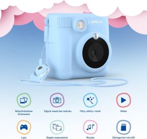 Aparat cyfrowy Lamax InstaKid1 niebieski 5