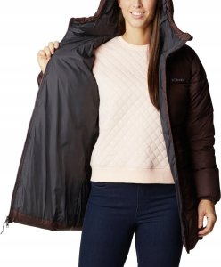 Kurtka męska Columbia Columbia Puffect Mid Hooded Jacket 1864791203 Brązowe M 5