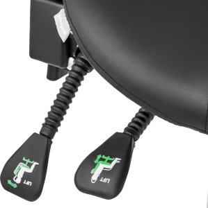 Physa Krzesło kosmetyczne siodłowe z oparciem obrotowe regulowane BERLIN - czarne Krzesło kosmetyczne siodłowe z oparciem obrotowe regulowane BERLIN - czarne 5