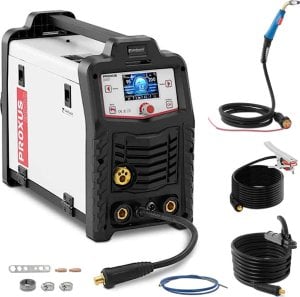 Stamos Germany Spawarka PROXUS 200D migomat TIG MIG/MAG synergia cykl 100% 230V 200A Spawarka PROXUS 200D migomat TIG MIG/MAG synergia cykl 100% 230V 200A 1