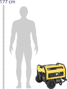 Agregat MSW Agregat prądotwórczy mobilny z rozrusznikiem AC 230V / DC 12V 2700W Agregat prądotwórczy mobilny z rozrusznikiem AC 230V / DC 12V 2700W 3