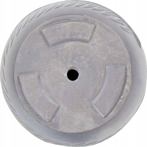 Beliani Doniczka okrągła 28 x 28 x 16 cm szara FTERO 5