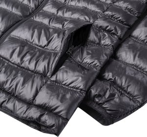 Iguana Damska kurtka pikowana puchowa wypełnienie puch kaczy pierze Iguana Marcha W czarny rozmiar S 5