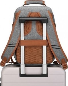 Plecak turystyczny Kono Mały Szary Plecak Ryanair WizzAir 40x20x25 20L SB Expander 2