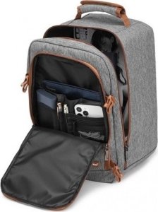 Plecak turystyczny Kono Mały Szary Plecak Ryanair WizzAir 40x20x25 20L SB Expander 7