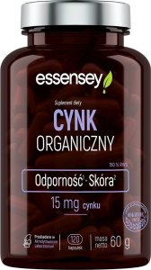 Essensey Essensey Cynk organiczny - 120 kapsułek 1