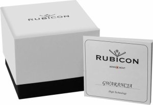 Zegarek Rubicon ZEGAREK DAMSKI RUBICON RNBD88 - SZAFIROWE SZKŁO (zr583k) NoSize 6
