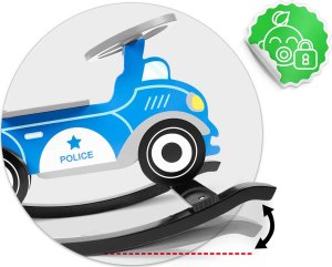 Ricokids Drewniane auto na biegunach Ricokids 785000 policja 6