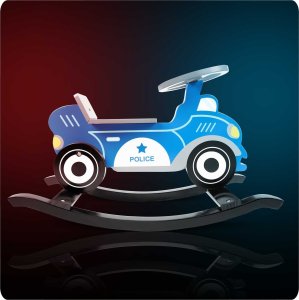 Ricokids Drewniane auto na biegunach Ricokids 785000 policja 7
