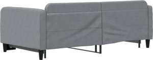vidaXL vidaXL Sofa rozsuwana, jasnoszara, 100x200 cm, tkanina 5