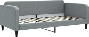 vidaXL vidaXL Sofa rozsuwana, jasnoszara, 100x200 cm, tkanina 6