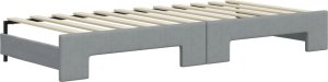 vidaXL vidaXL Sofa rozsuwana, jasnoszara, 100x200 cm, tkanina 8