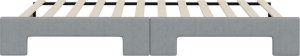 vidaXL vidaXL Sofa rozsuwana, jasnoszara, 100x200 cm, tkanina 9