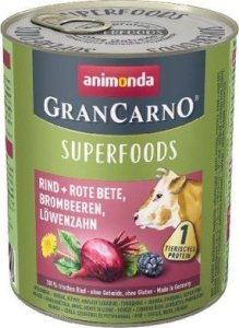 Animonda GranCarno Superfoods wołowina burak - mokra karma dla psa - 800g 1