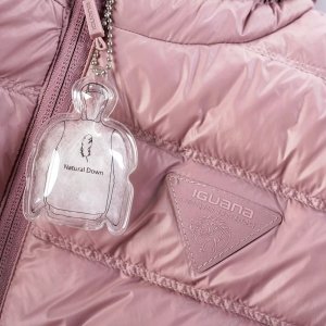 Iguana Damska kurtka pikowana puchowa wypełnienie puch kaczy pierze Iguana Marcha W różowa rozmiar XL 4