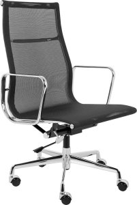 Krzesło biurowe King Home Fotel biurowy AERON PREMIUM chrom - siatka, aluminium 1